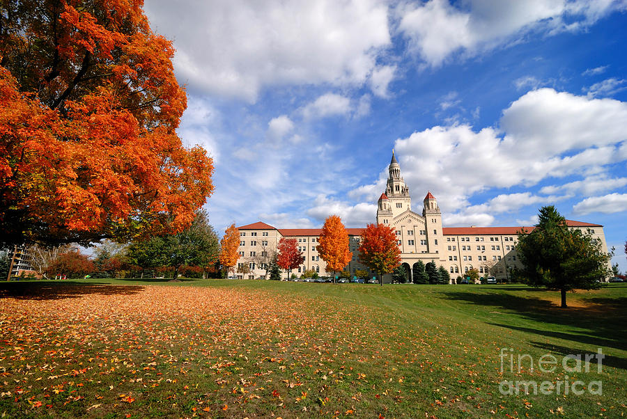 Fall Photograph - La Roche College on a Fall Day by Amy Cicconi