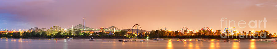 La Ronde Amusement Park Ste-Helene Island Montreal Photograph by Laurent Lucuix
