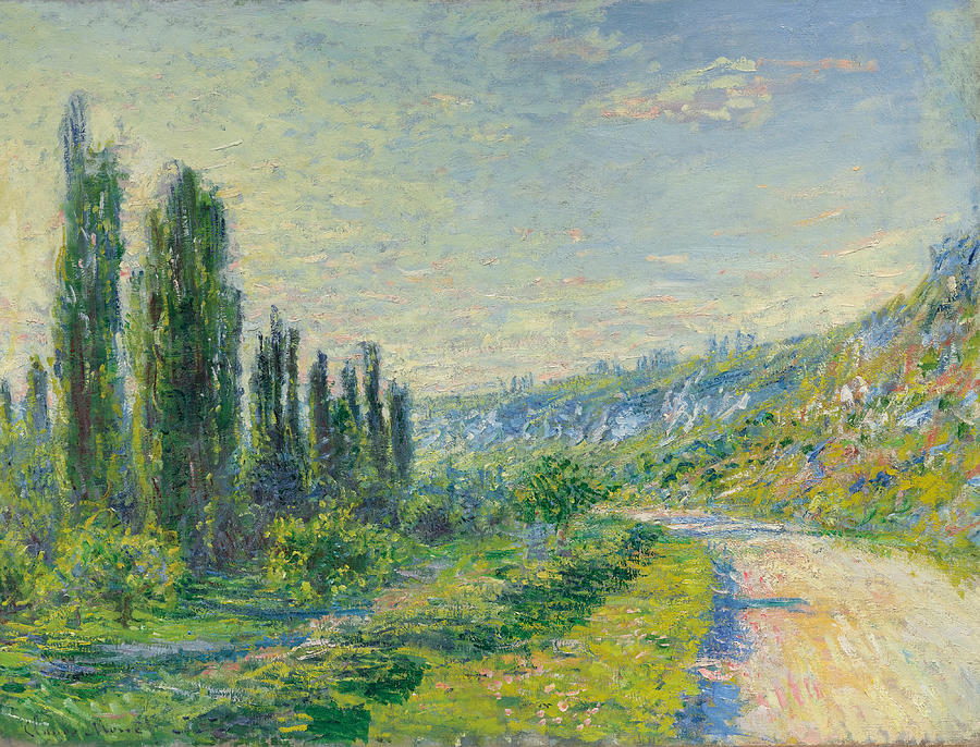 La Route de Vetheuil Painting by Claude Monet