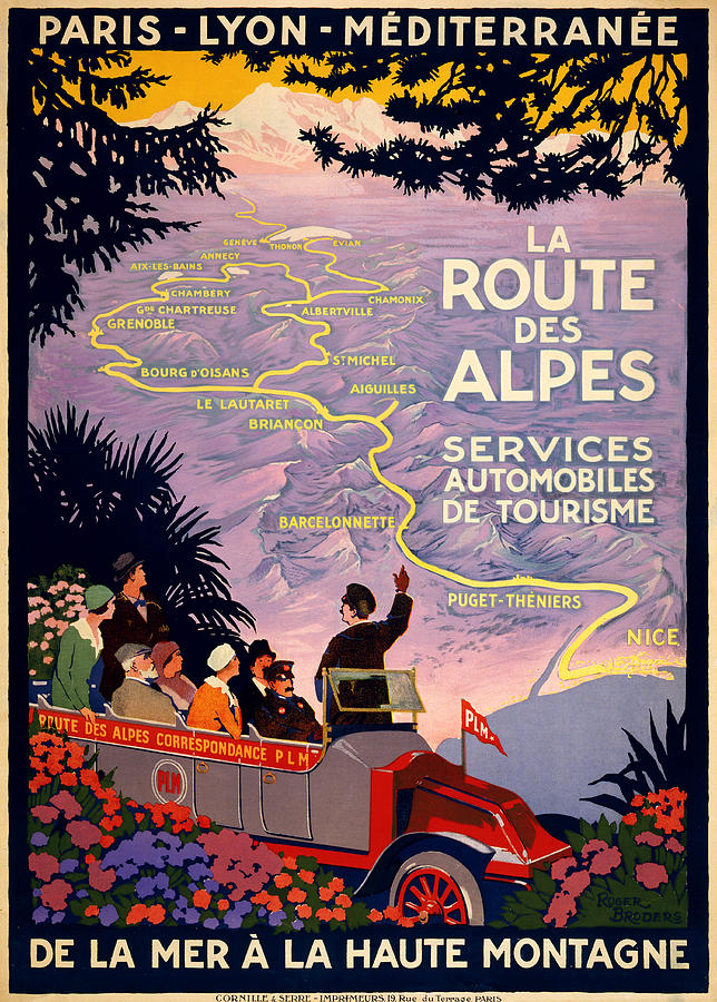 La Route des Alpes Digital Art by Georgia Clare