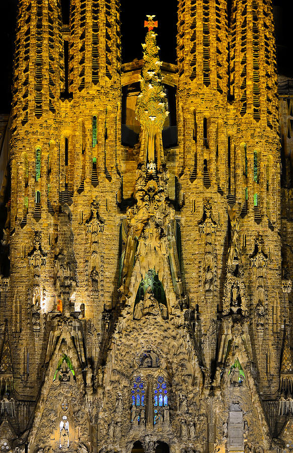 La Sagrada Familia Facade II Photograph