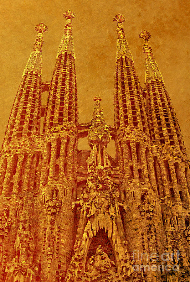 La Sagrada Familia Photograph by Nigel Fletcher-Jones