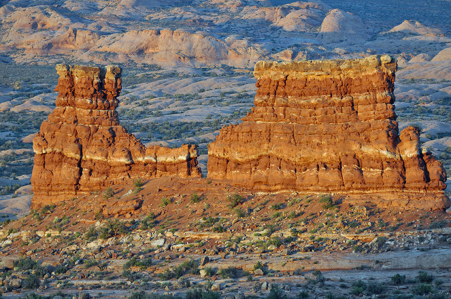 La Sal Mountains View Point Arches National Park Photograph by Bruce Gourley