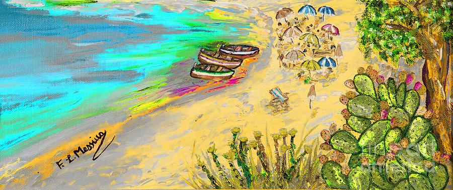 La spiaggia Painting by Loredana Messina