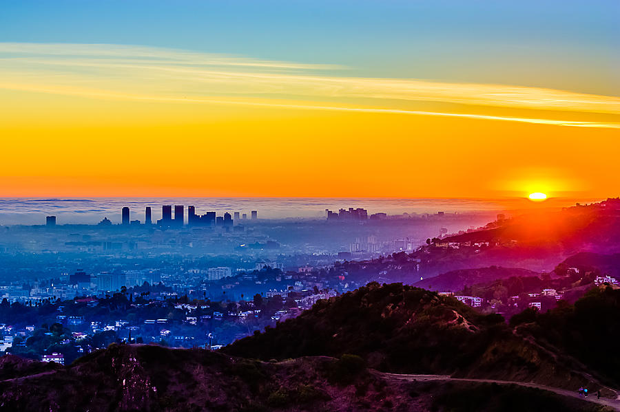 LA sunset Photograph by Carl Larson Photography