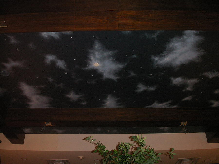 La Tasca Night Sky Mural Rockville Md Painting By Matt Mercer