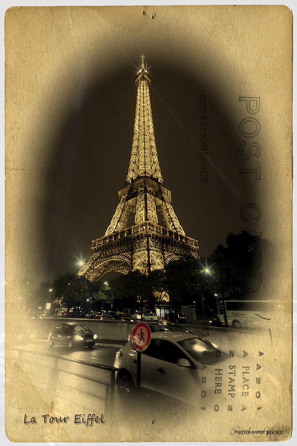 La Tour Eiffel Photograph by Cecil Fuselier
