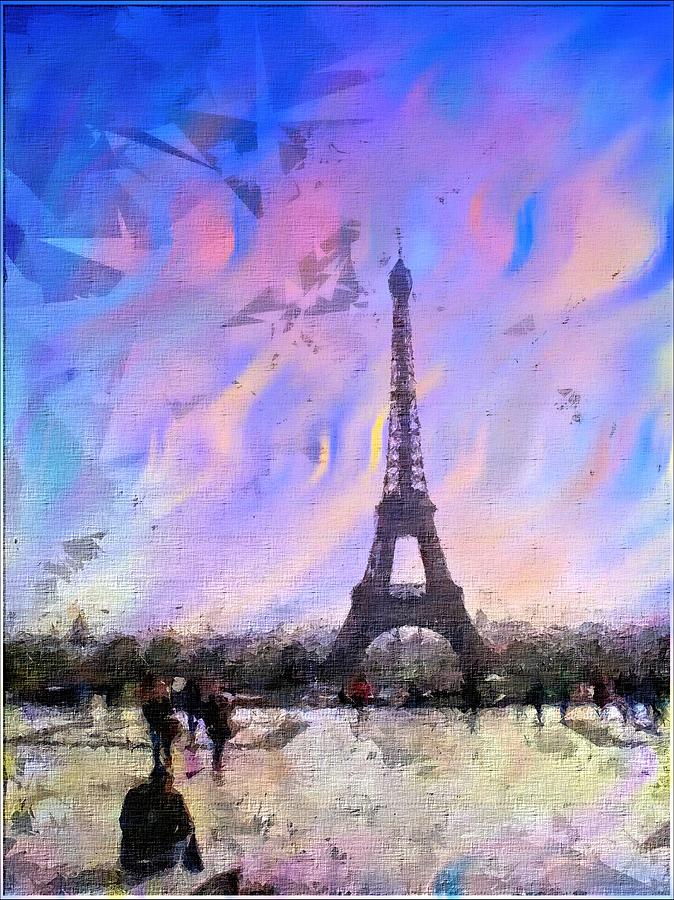 La Tour Eiffel I Painting By Marshall Thomas