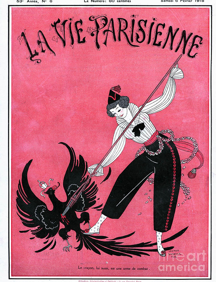 La Vie Parisienne 1915 1910s France Drawing by The Advertising Archives