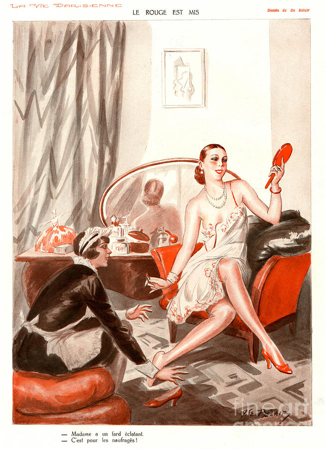 La Vie Parisienne 1920s France Cc Maids Drawing by The Advertising ...