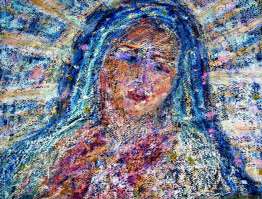 Virgen Painting - La Virgen de la Luz by Studio Tolere