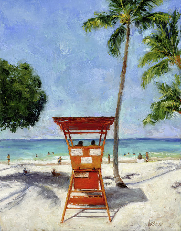 Honolulu Painting - Laaloa Beach Park by Stacy Vosberg
