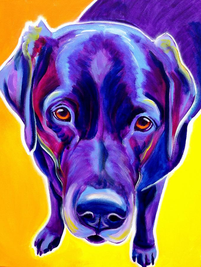 Dog Painting - Lab - Messier by Dawg Painter