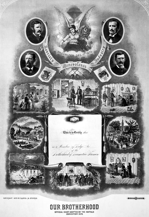 Labor Certificate, 1879 Painting by Granger