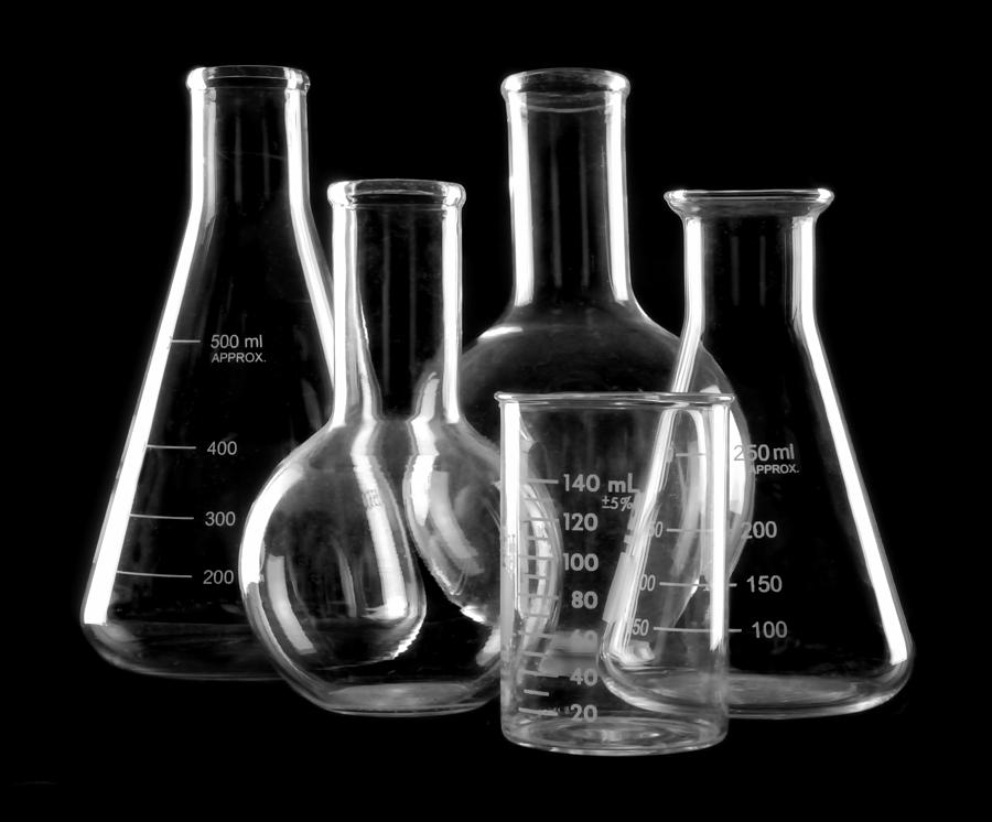 Laboratory Glassware Photograph by Jim Hughes