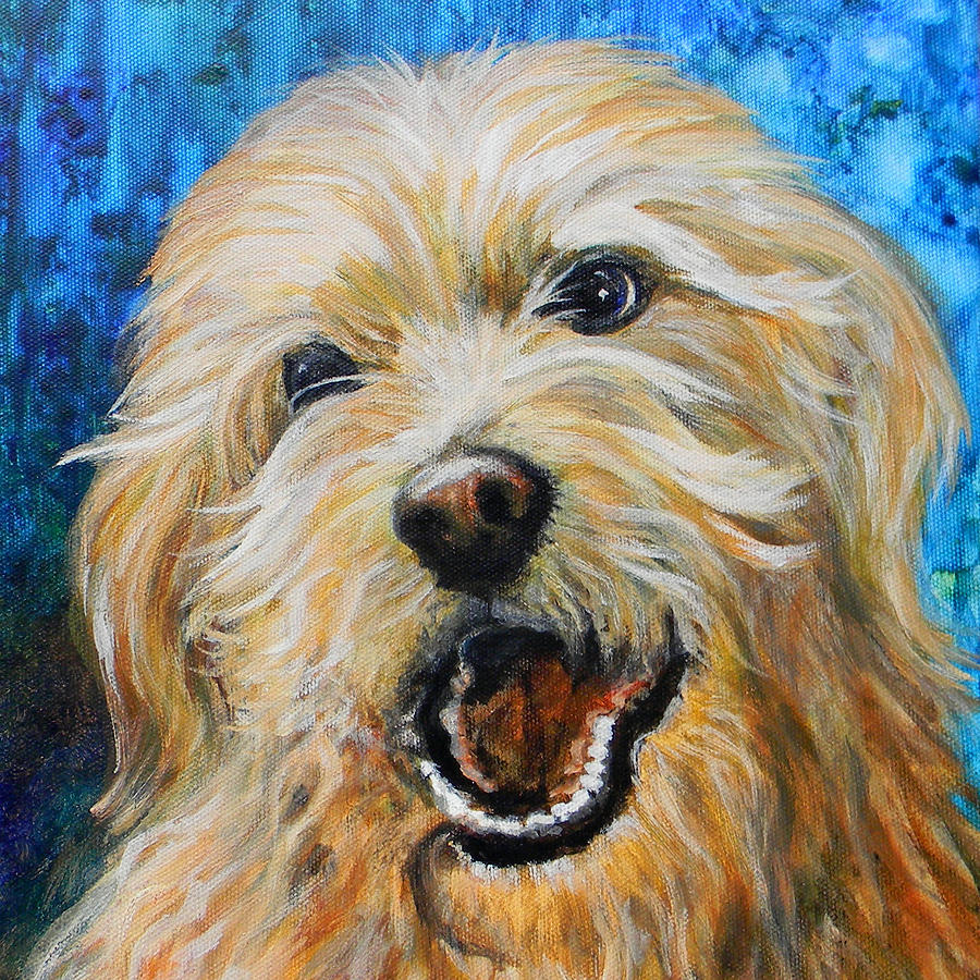 Labradoodle Painting by Judy Bruning | Fine Art America