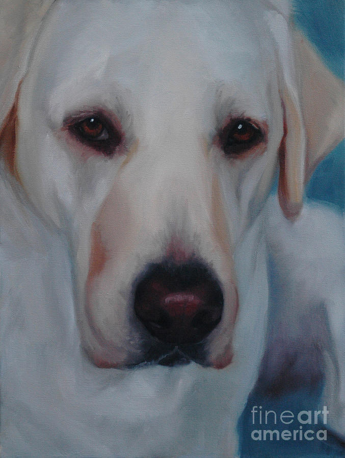 Labrador Retriever Painting - Labrador Retriever by Pet Whimsy  Portraits