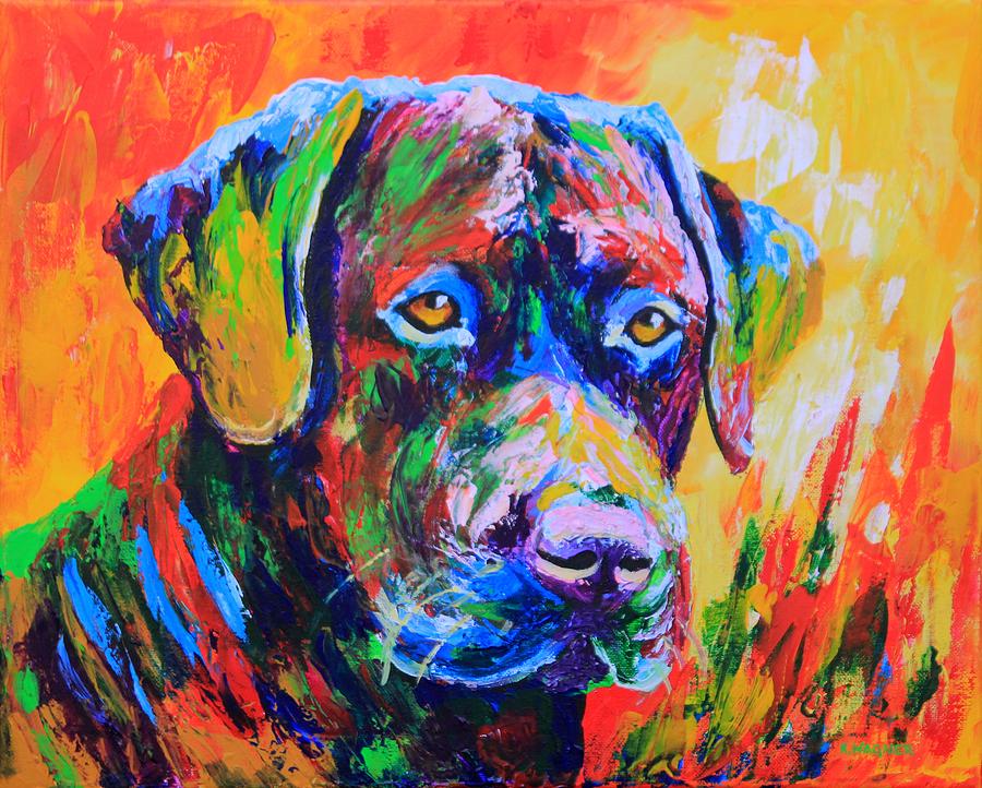 LabradorRetriever A Coat of Many Colors Painting by Karl