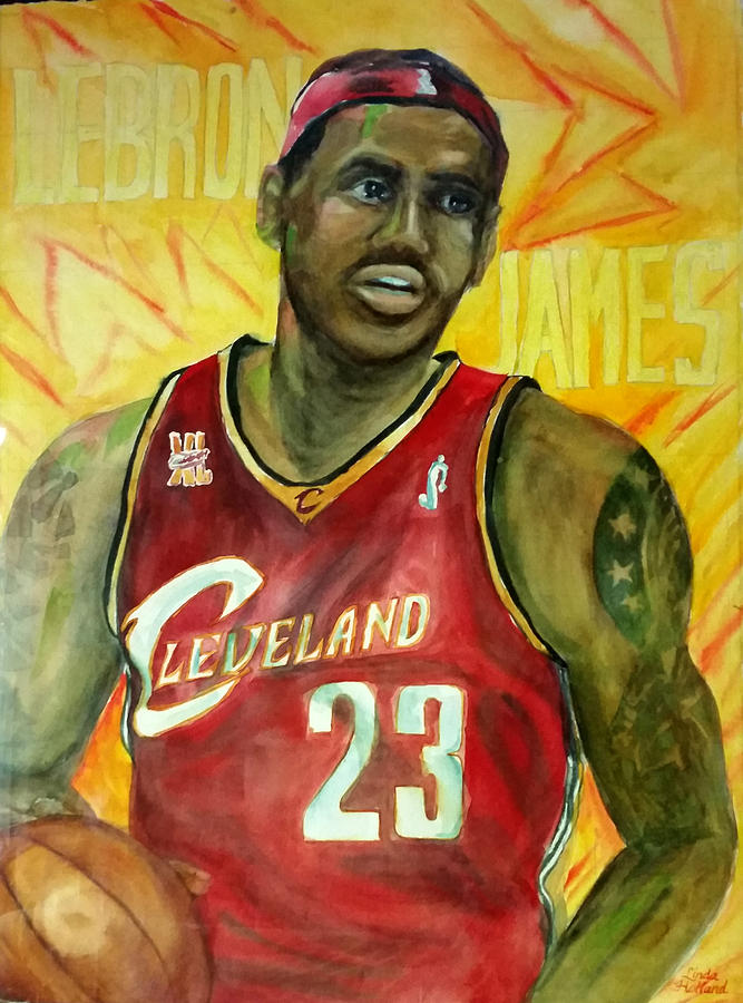 Labron James Painting by Linda Holland - Fine Art America