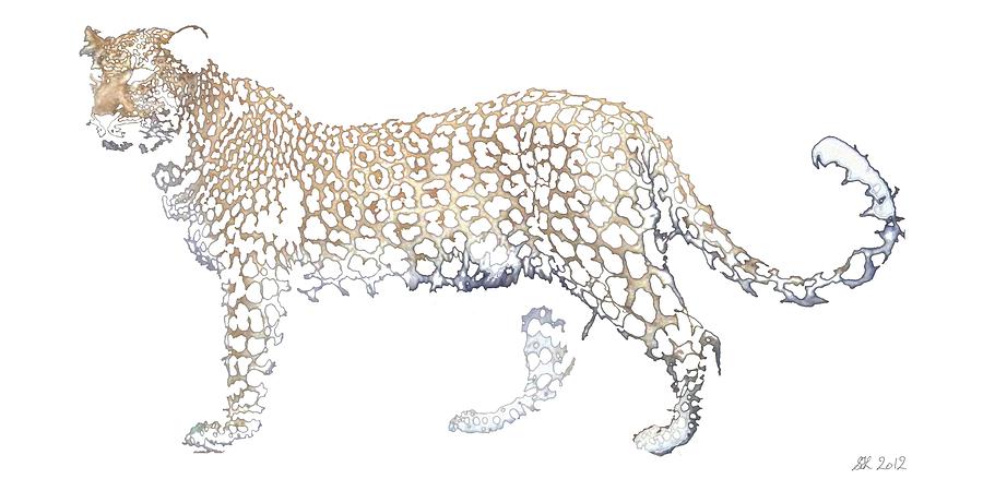 Lace Leopard Digital Art by Stephanie Grant