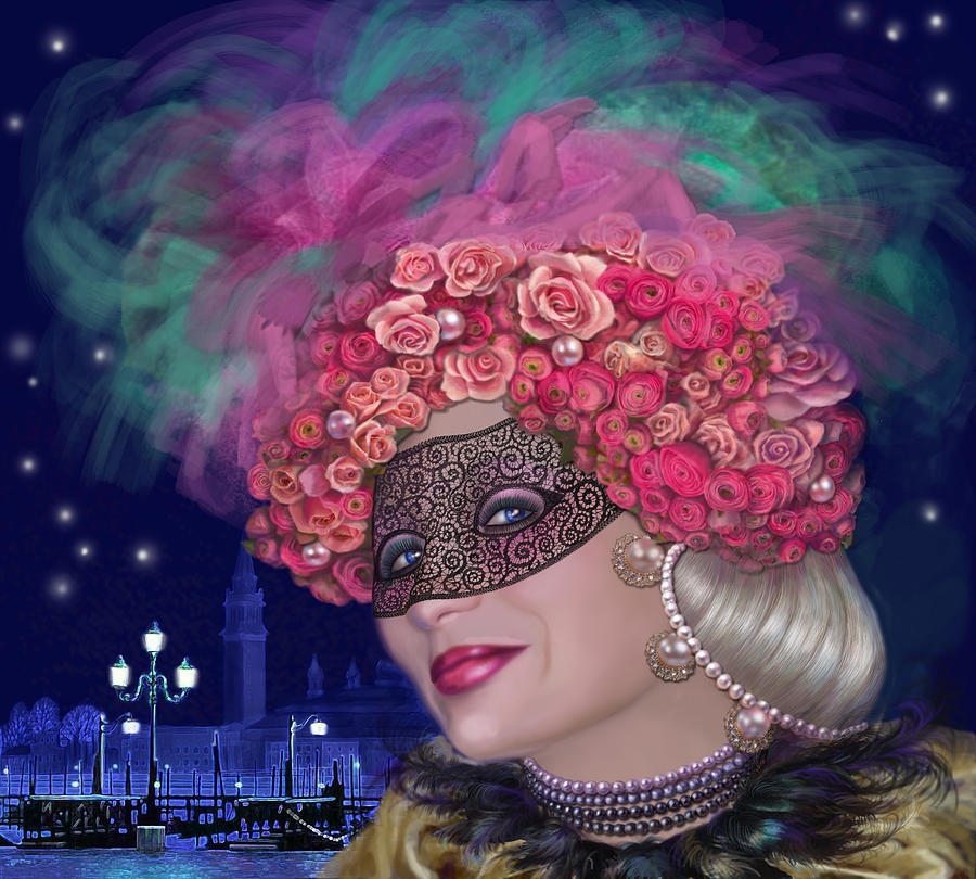 Lace mask Digital Art by  Svetlana Nassyrov