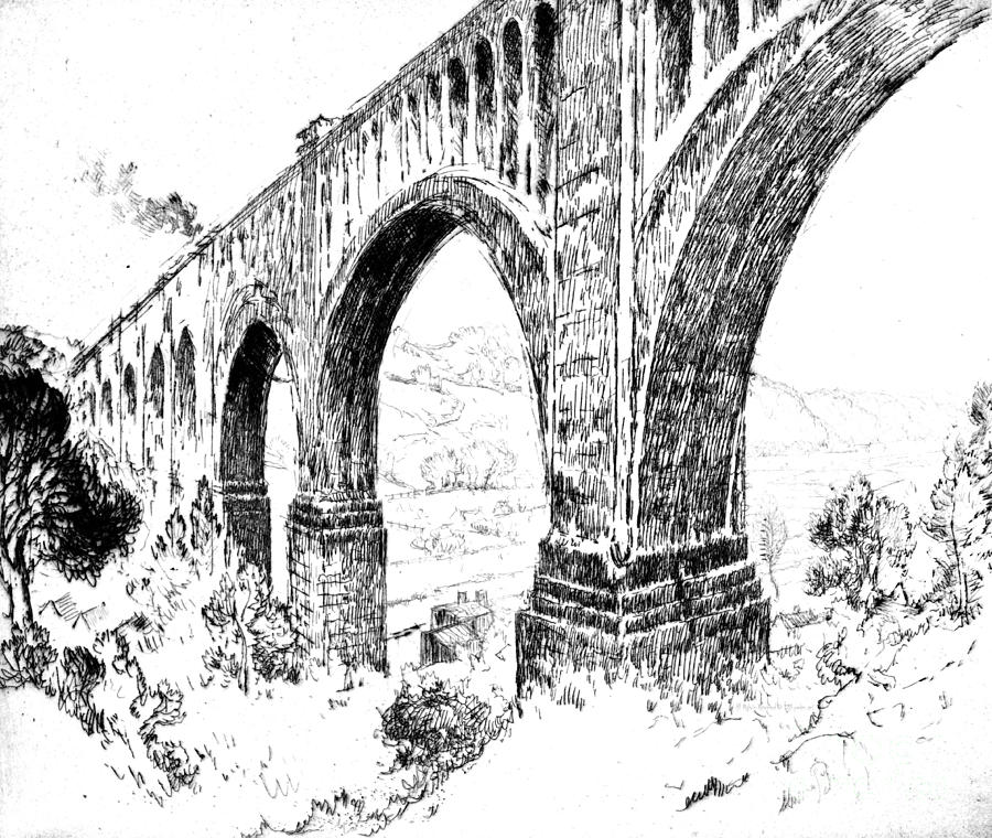 Lackawanna Viaduct 1919 Photograph by Padre Art