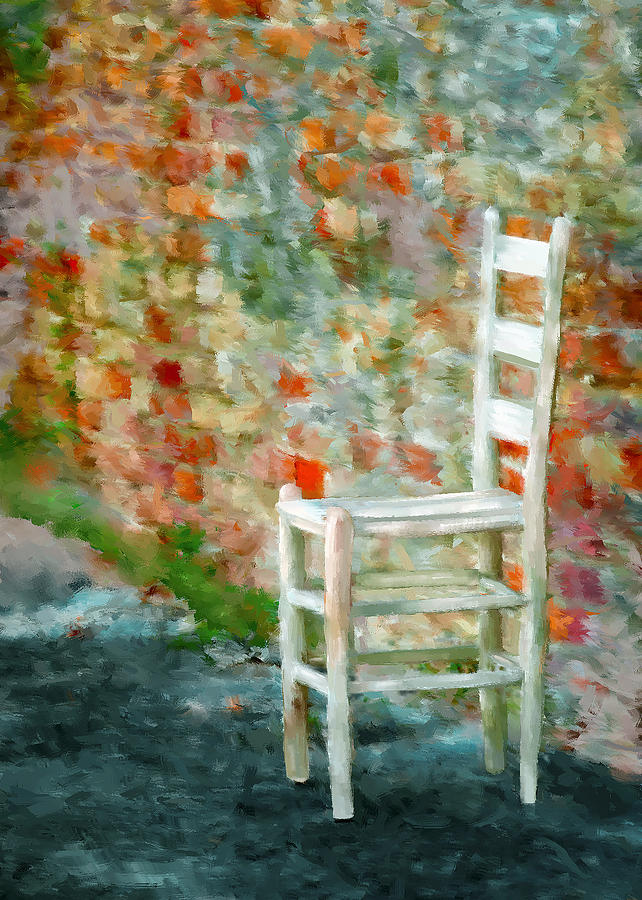 Ladder Back Chair Painting by Brenda Bryant