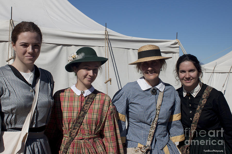 Ladies From The Civil War Reenactment Photograph by Ivete Basso Photography
