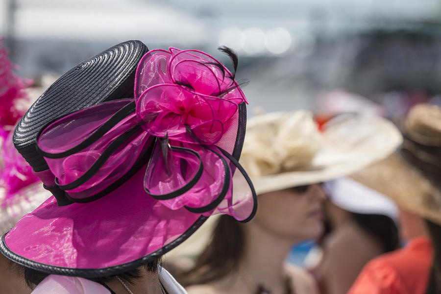 Ladies hat at 2014 Kentucky Derby  Photograph by John McGraw
