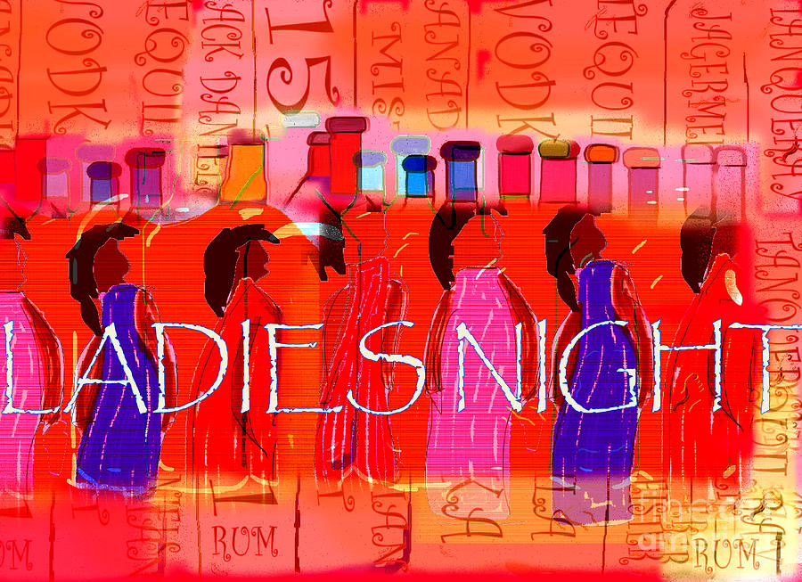 Ladies Night Painting by Theo Bethel - Fine Art America