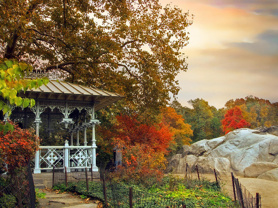 Ladies Pavilion in Autumn Photograph by Jessica Jenney