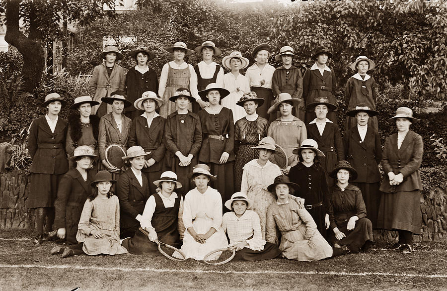 Ladies Tennis Group  Photograph by Photographer unknown