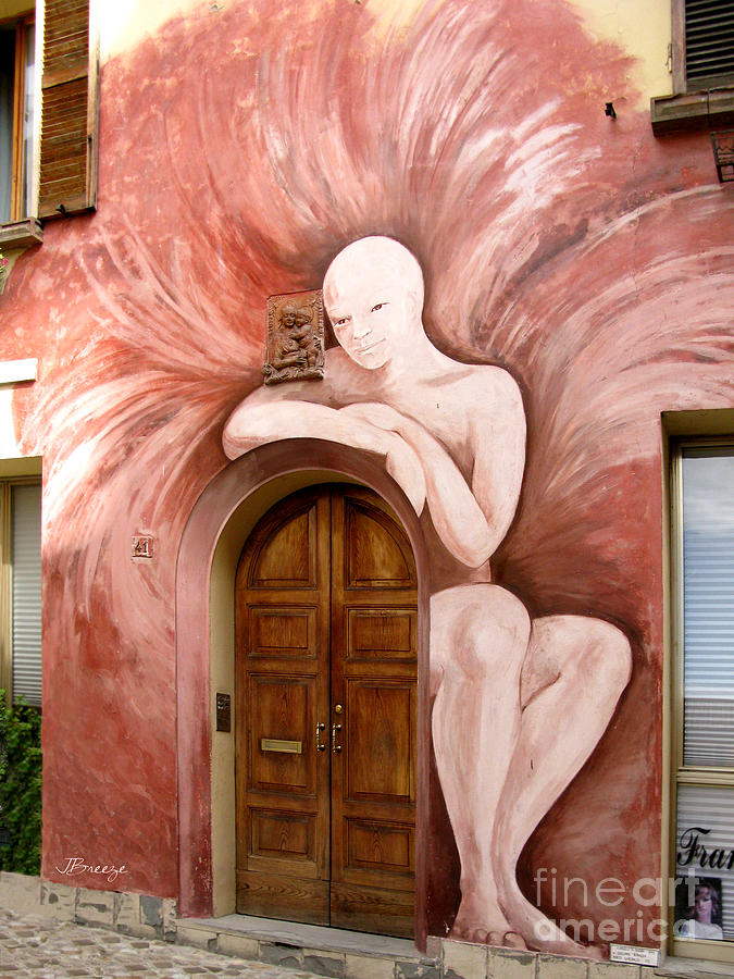 Lady at the Door.Dozza.Italy Photograph by Jennie Breeze