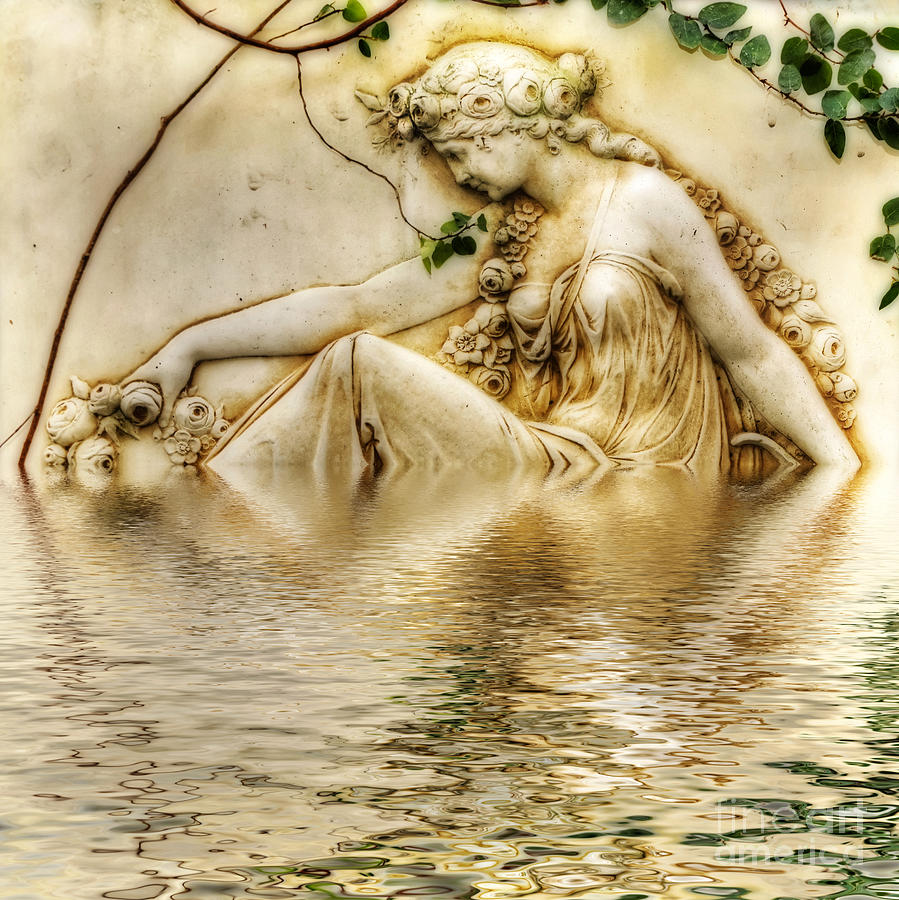 Rose Photograph - Lady Bathing 2 by Kaye Menner