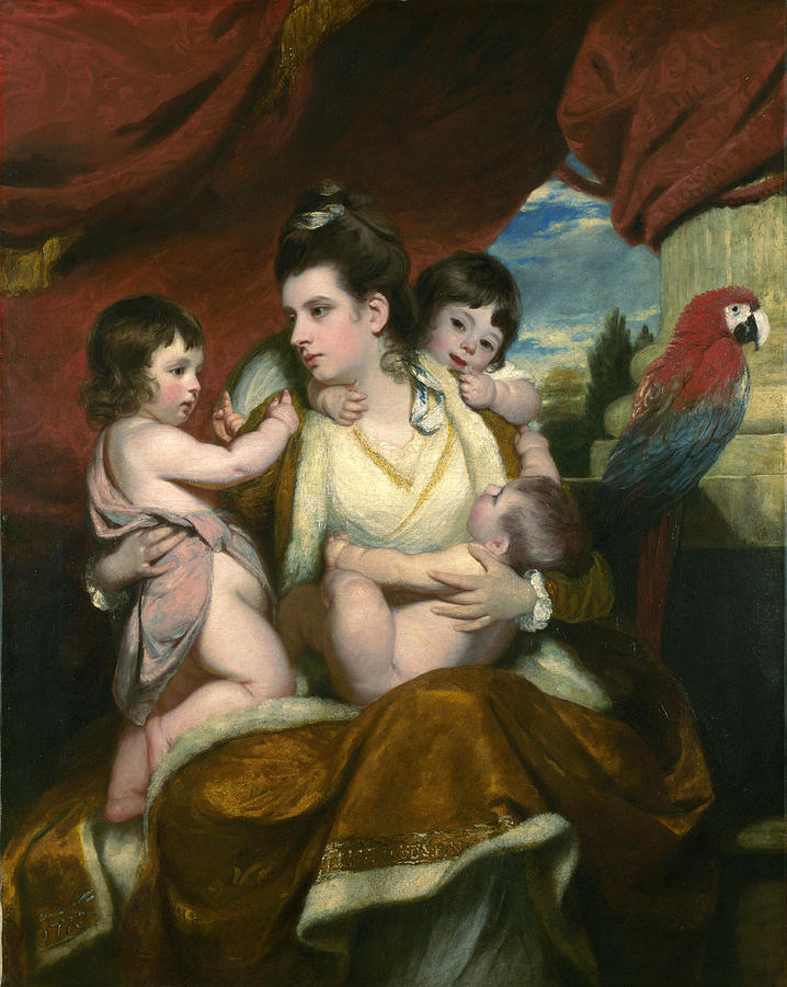 Lady Cockburn and her Three Eldest Sons Painting by Sir Joshua Reynolds