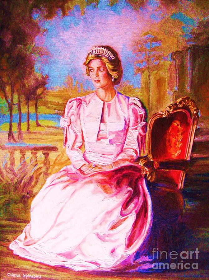 Lady Diana Our Princess Painting by Carole Spandau