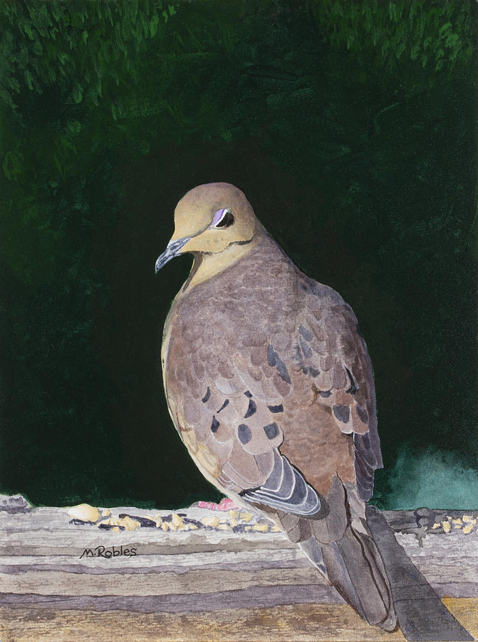 Lady Dove Painting by Mike Robles