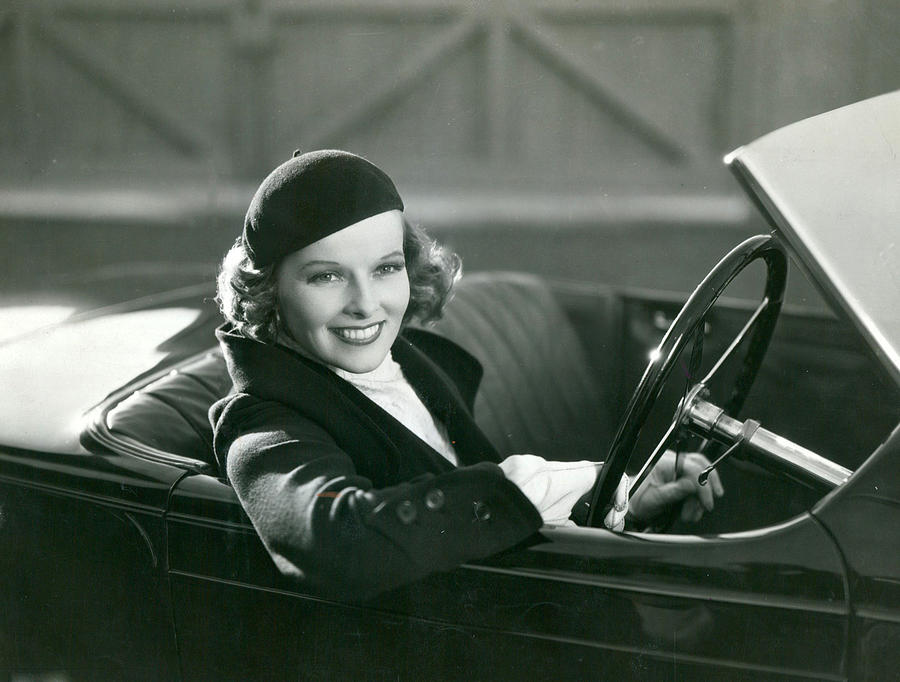 Hollywood Photograph - Lady Driver by Retro Images Archive