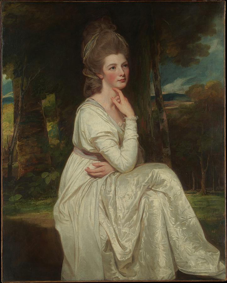 George Romney Painting - Lady Elizabeth Stanley 1753-1797 by George Romney