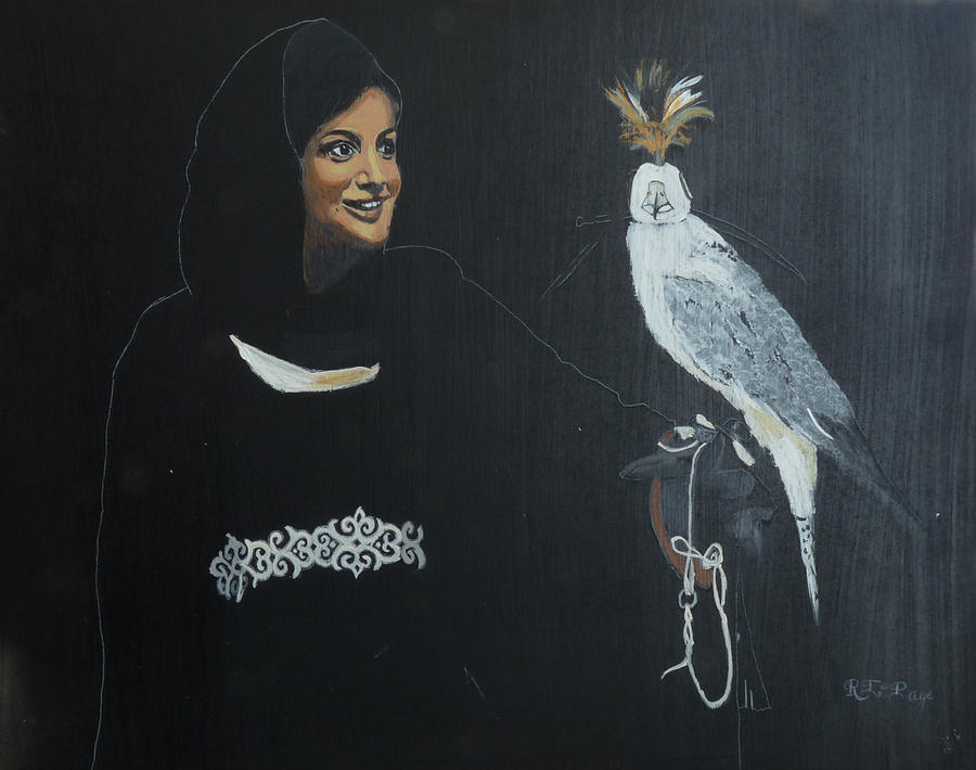 Lady Falconer Painting by Richard Le Page