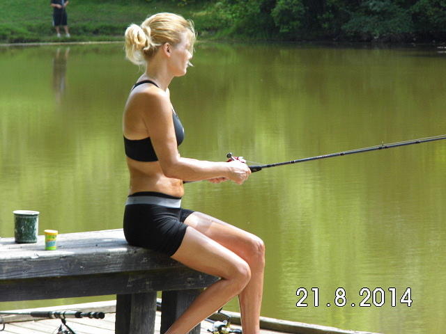 Lady Fishing Photograph by J a Wood - Pixels