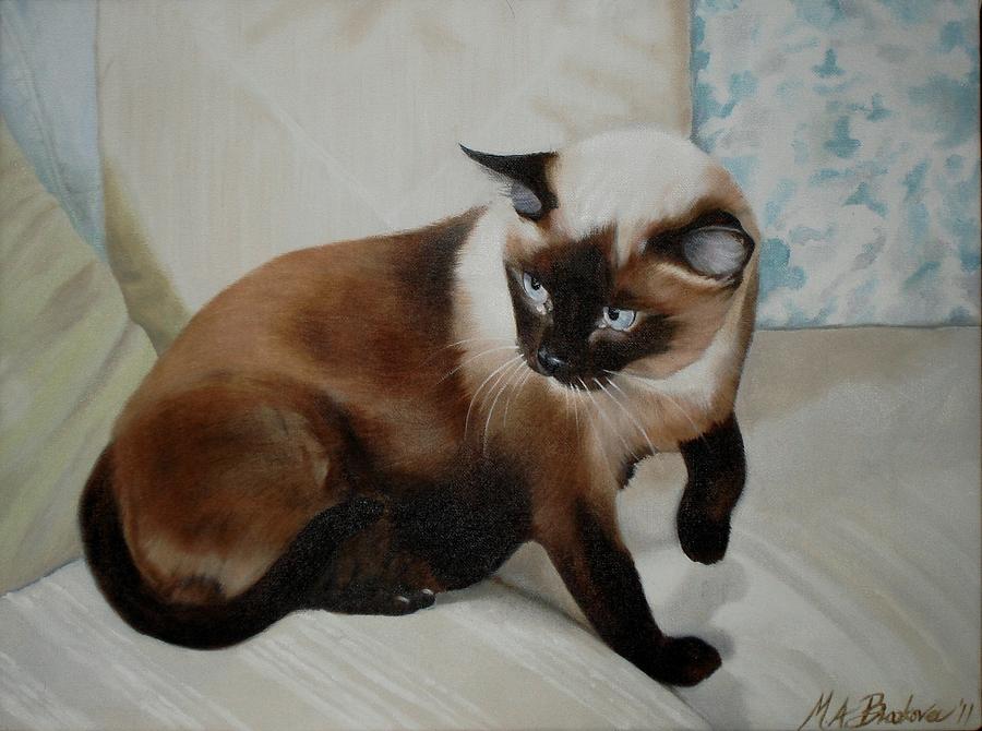 Animal Painting - Lady from Siam by Anne Brookover