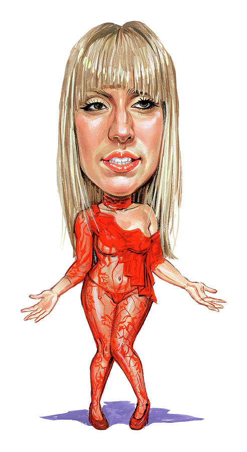Lady Gaga Painting by Art  