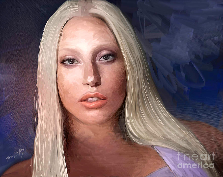 Lady Gaga Digital Art - Lady Gaga by Dori Hartley