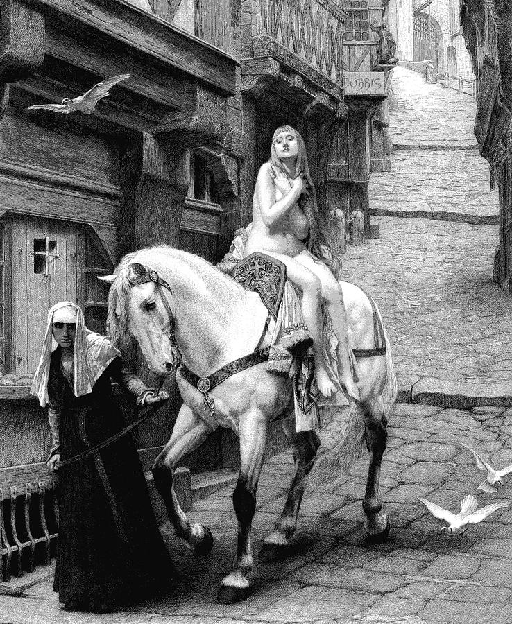 Lady Godiva On Her Horse Photograph by Collection Abecasis