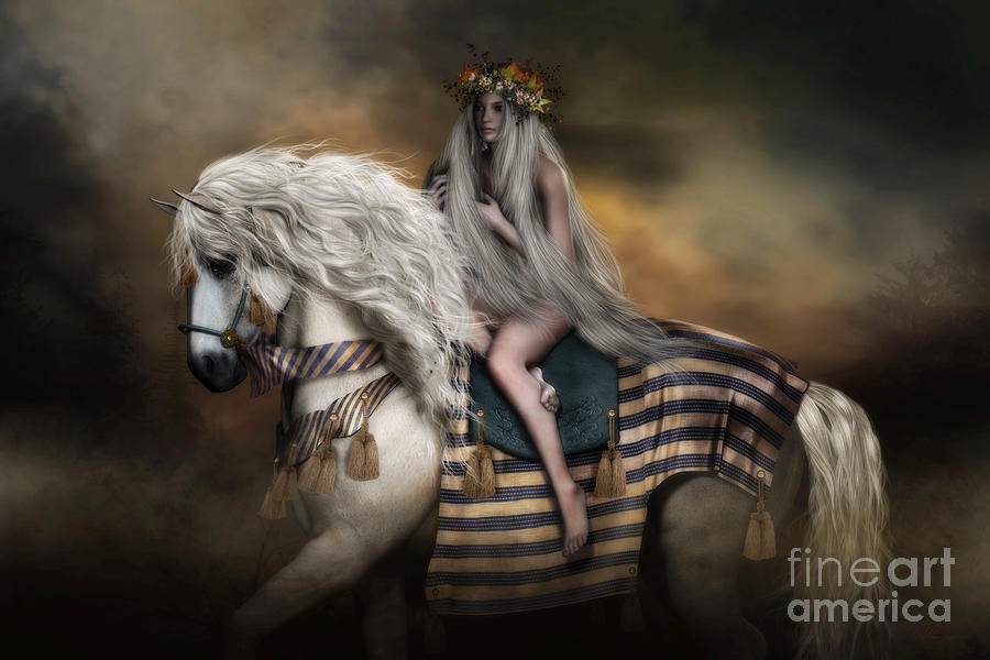 Lady Godiva Digital Art by Shanina Conway