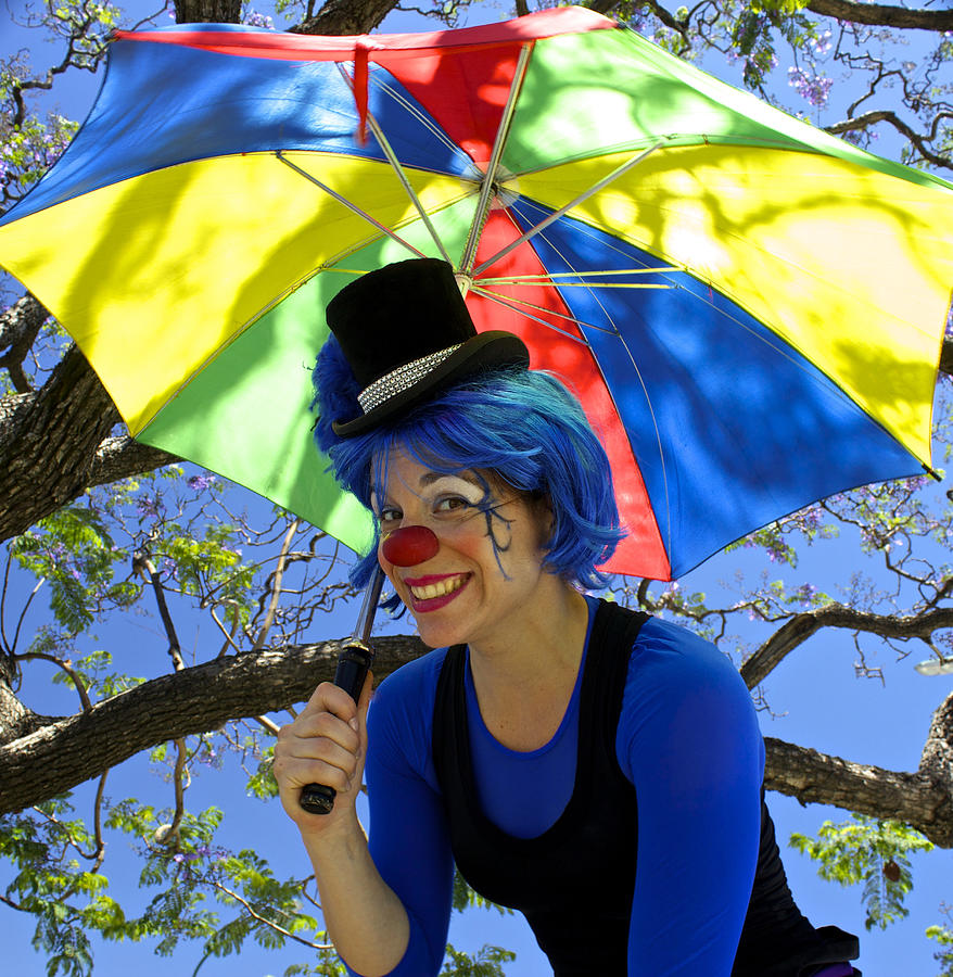 Lady Green Apple with Her Umbrella Photograph by Venetia Featherstone-Witty