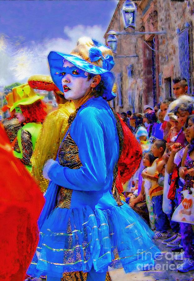 Lady In Blue Photograph by John  Kolenberg