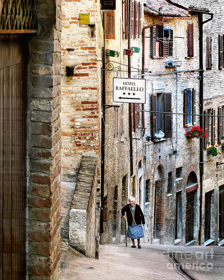 Lady in Urbino Photograph by Jennie Breeze