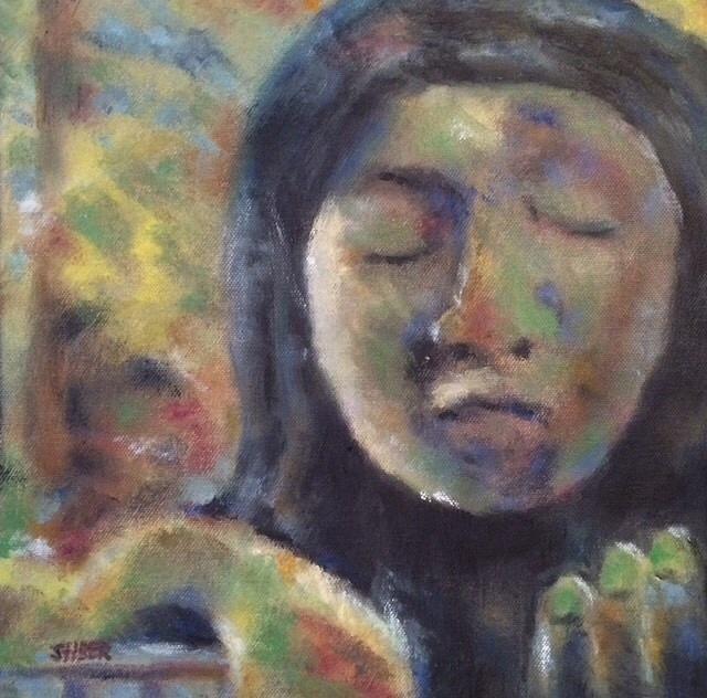 Lady In Waiting Painting by Kathy Stiber